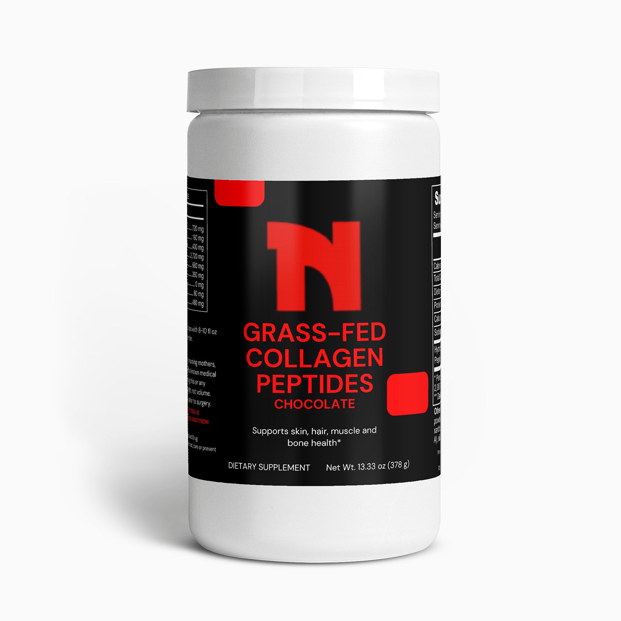 Grass-Fed Collagen Peptides Powder (Chocolate)